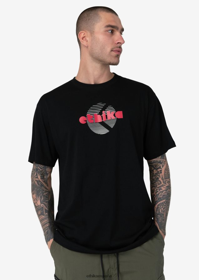 ropa hombres Ethika camiseta gráfica camiseta eléctrica - negro FD68J558
