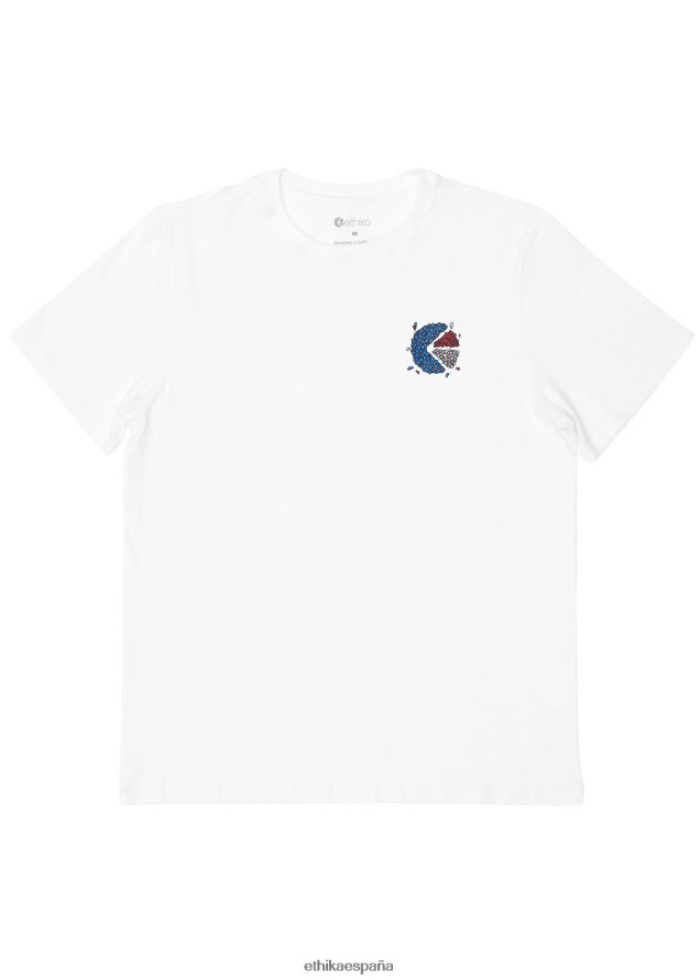ropa hombres Ethika camiseta gráfica flow3rs - blanco FD68J555