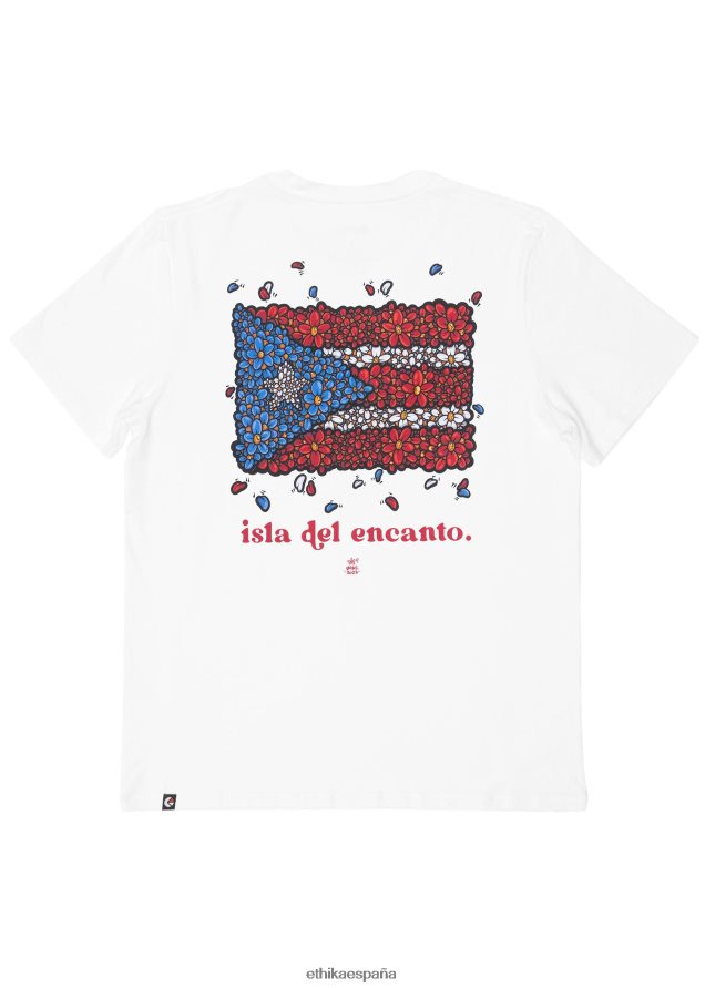 ropa hombres Ethika camiseta gráfica flow3rs - blanco FD68J555