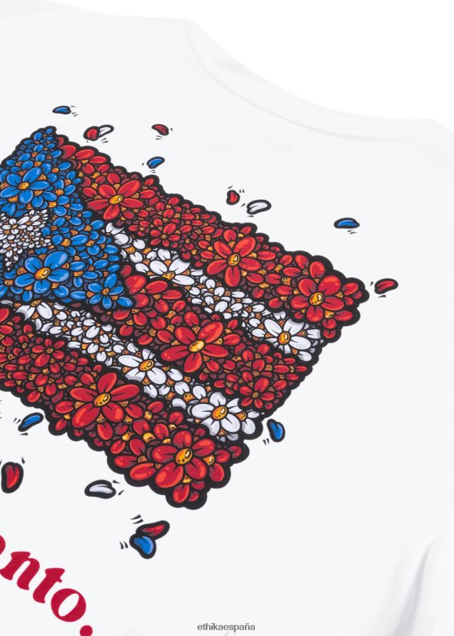 ropa hombres Ethika camiseta gráfica flow3rs - blanco FD68J555