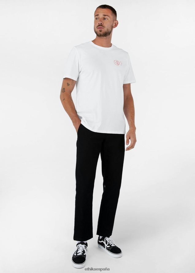 ropa hombres Ethika camiseta gráfica libro negro - blanco FD68J540