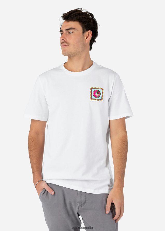 ropa hombres Ethika camiseta gráfica tabz - blanco FD68J541