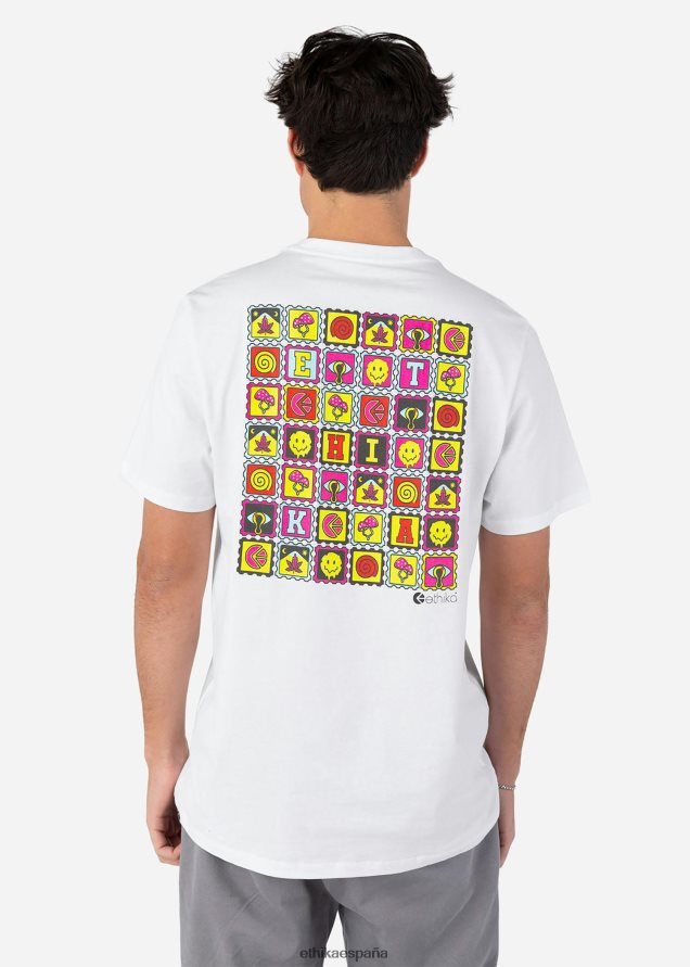ropa hombres Ethika camiseta gráfica tabz - blanco FD68J541