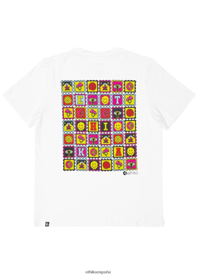 ropa hombres Ethika camiseta gráfica tabz - blanco FD68J541