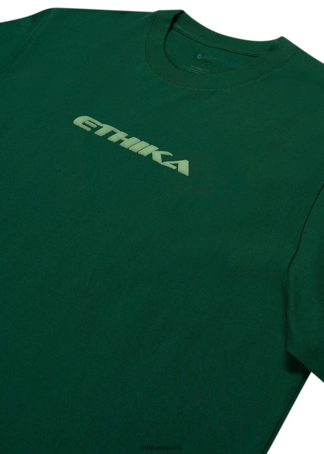 ropa hombres Ethika hábitat de camiseta gráfica - musgo FD68J591
