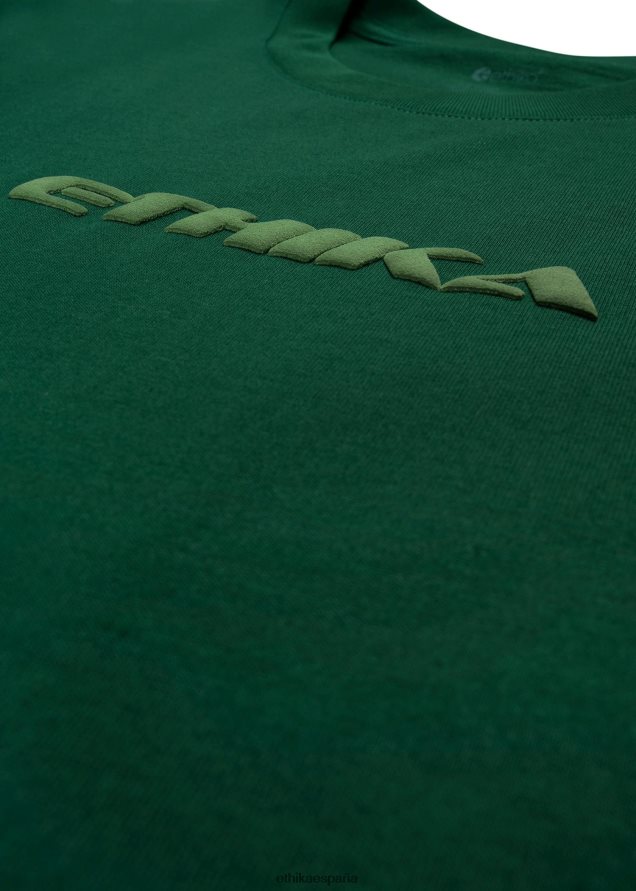 ropa hombres Ethika hábitat de camiseta gráfica - musgo FD68J591