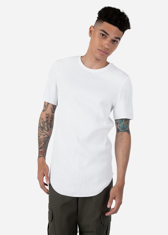 ropa hombres Ethika la camiseta térmica - blanca FD68J569