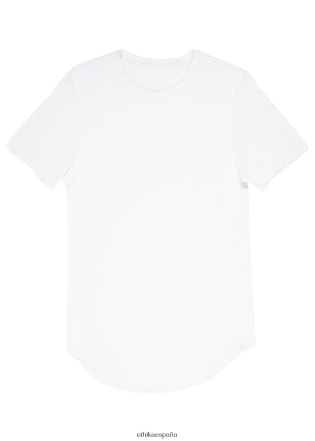 ropa hombres Ethika la camiseta térmica - blanca FD68J569