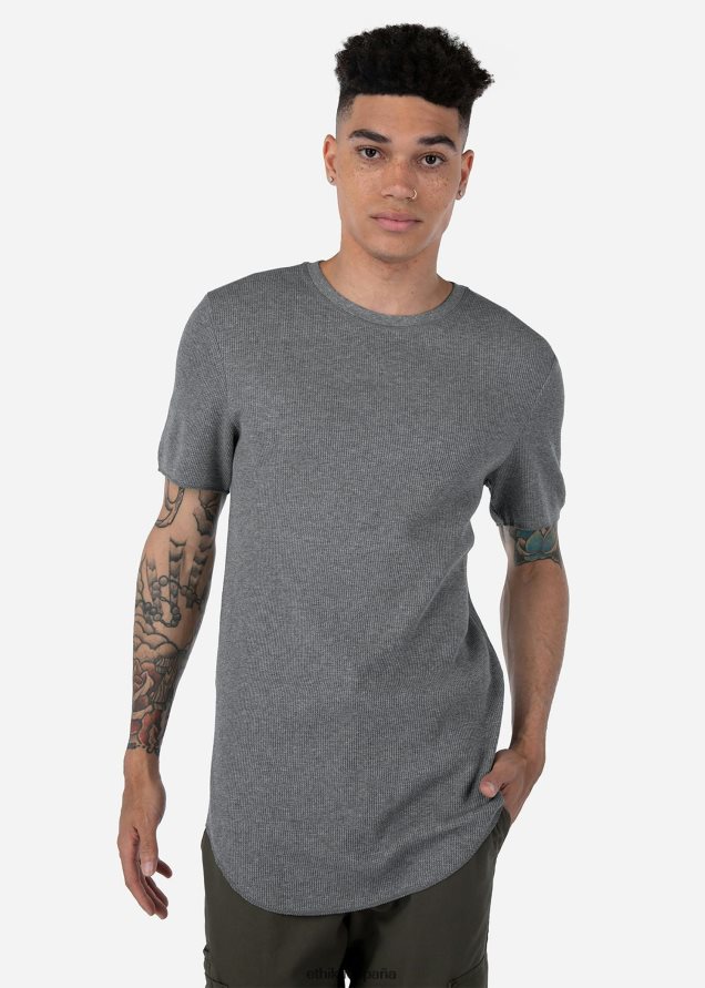 ropa hombres Ethika la camiseta térmica - brezo FD68J568