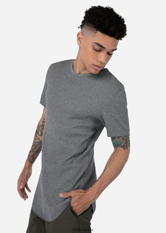 ropa hombres Ethika la camiseta térmica - brezo FD68J568