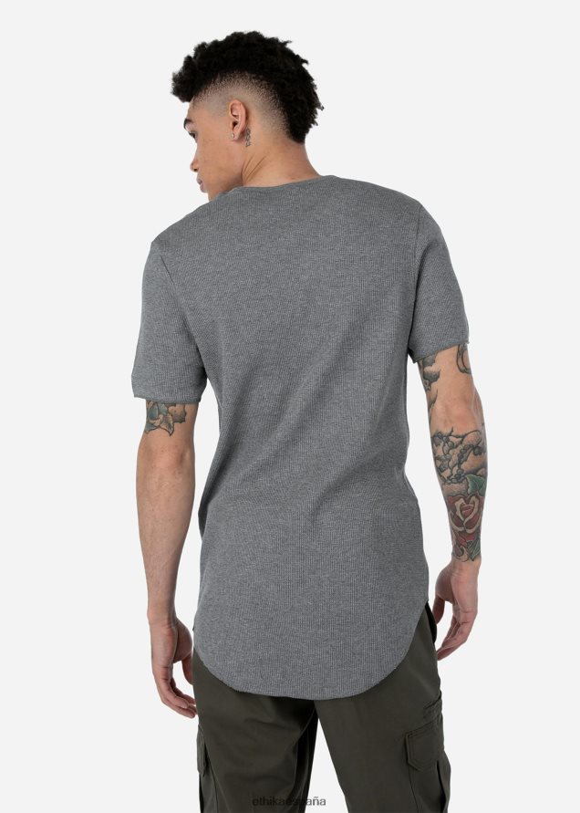 ropa hombres Ethika la camiseta térmica - brezo FD68J568