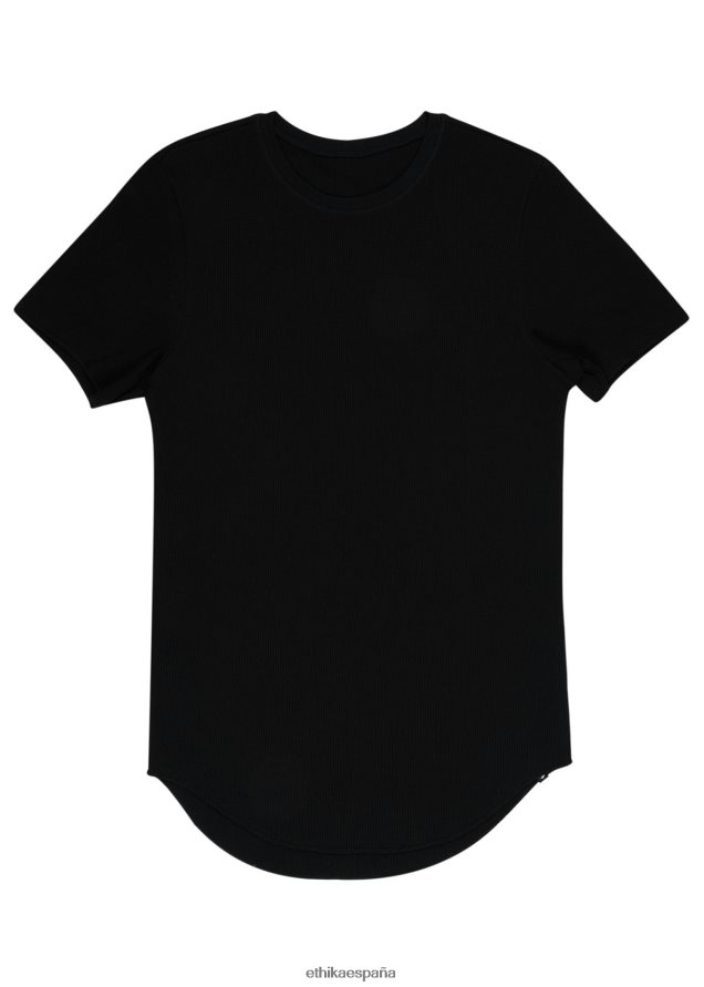 ropa hombres Ethika la camiseta térmica - negro FD68J567