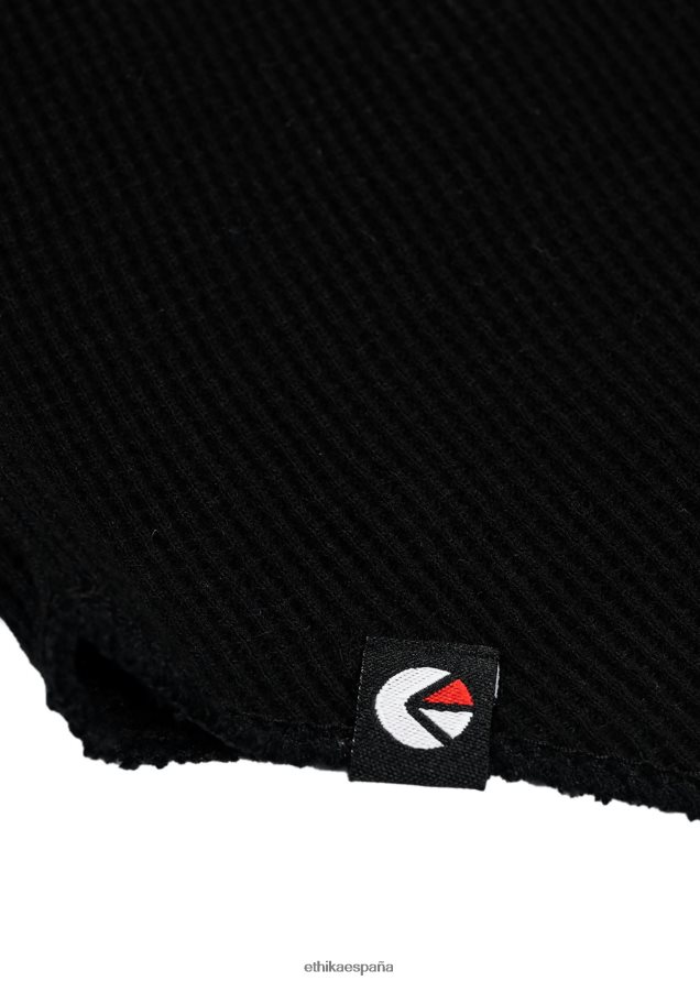 ropa hombres Ethika la camiseta térmica - negro FD68J567