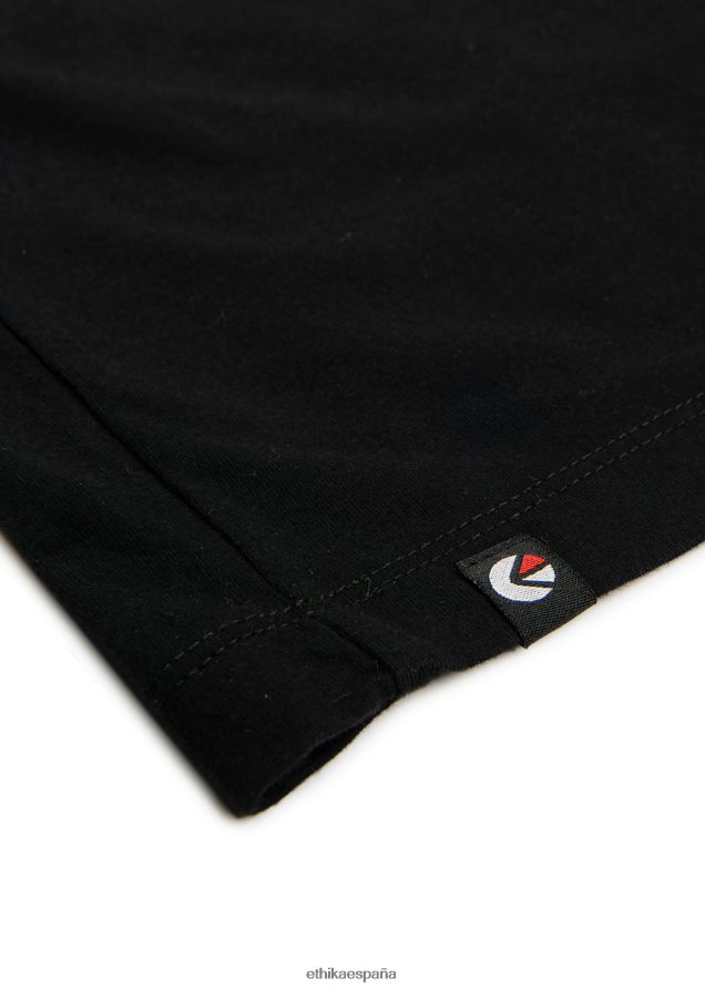 ropa hombres Ethika manga larga - camiseta gráfica blanco imperial - negro FD68J581