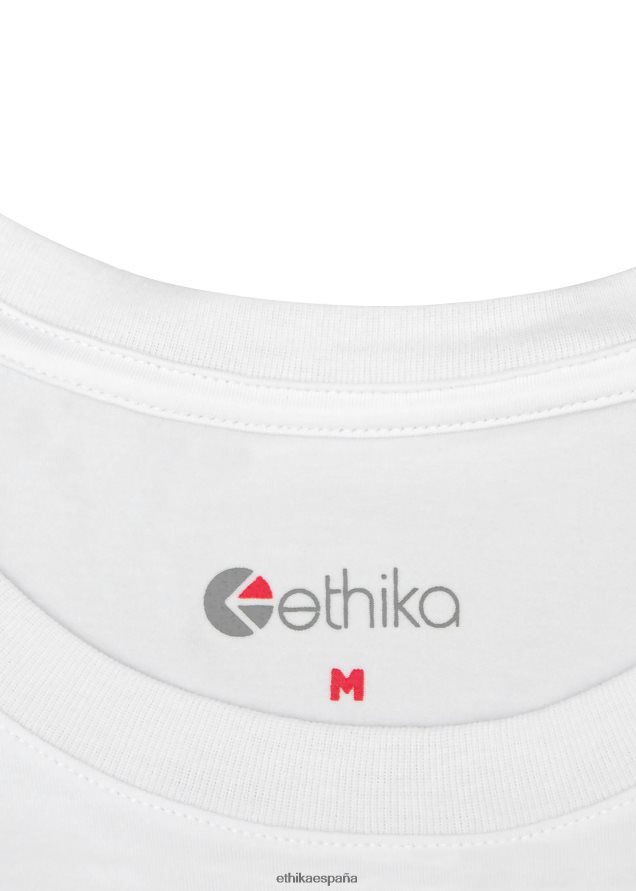 ropa hombres Ethika manga larga - camiseta modal ajustada y ajustada - blanco FD68J586