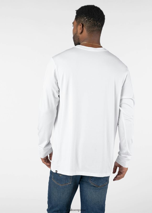 ropa hombres Ethika manga larga - camiseta modal de ajuste clásico - blanco FD68J588