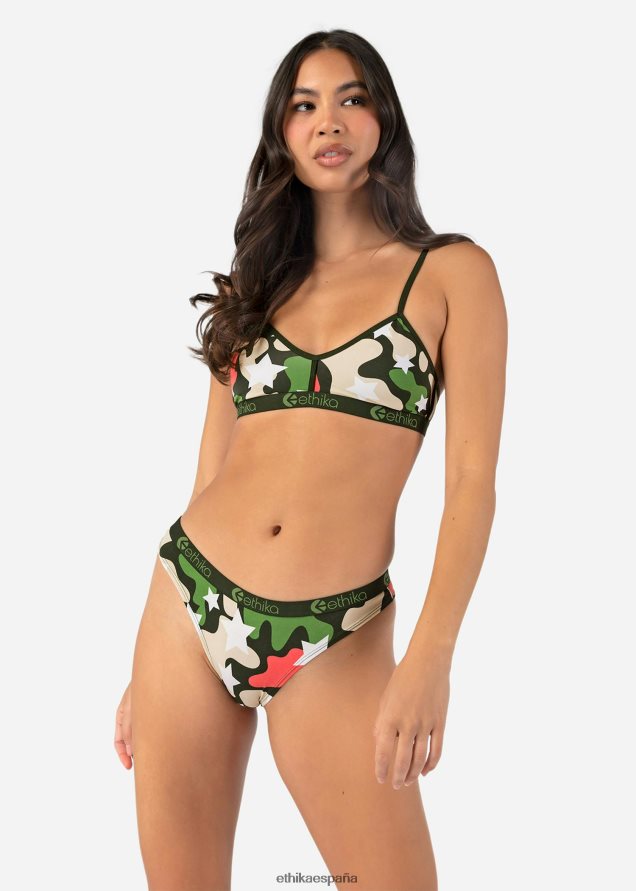 ropa mujer Ethika bikini estrella de camuflaje FD68J878