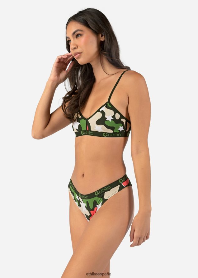 ropa mujer Ethika bikini estrella de camuflaje FD68J878