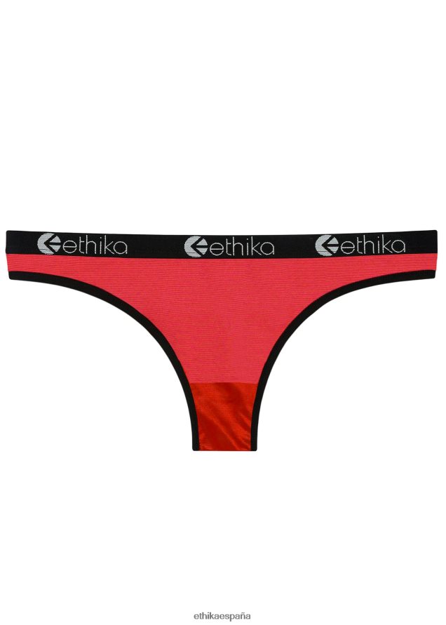 ropa mujer Ethika bikini premium transparente - rojo FD68J1021