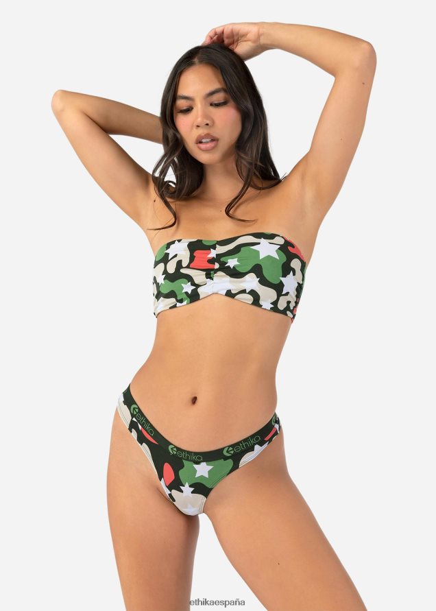 ropa mujer Ethika tanga estrella camuflaje FD68J877