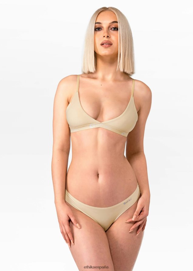 ropa mujer Ethika tanga sin costuras - arena del desierto FD68J1015