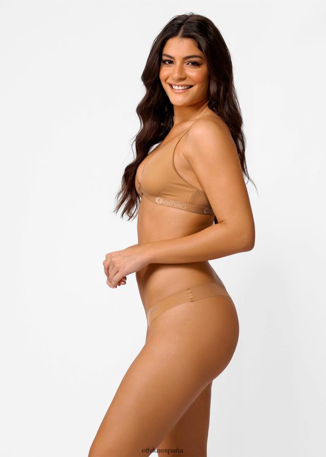 ropa mujer Ethika tanga sin costuras - caramelo FD68J1013
