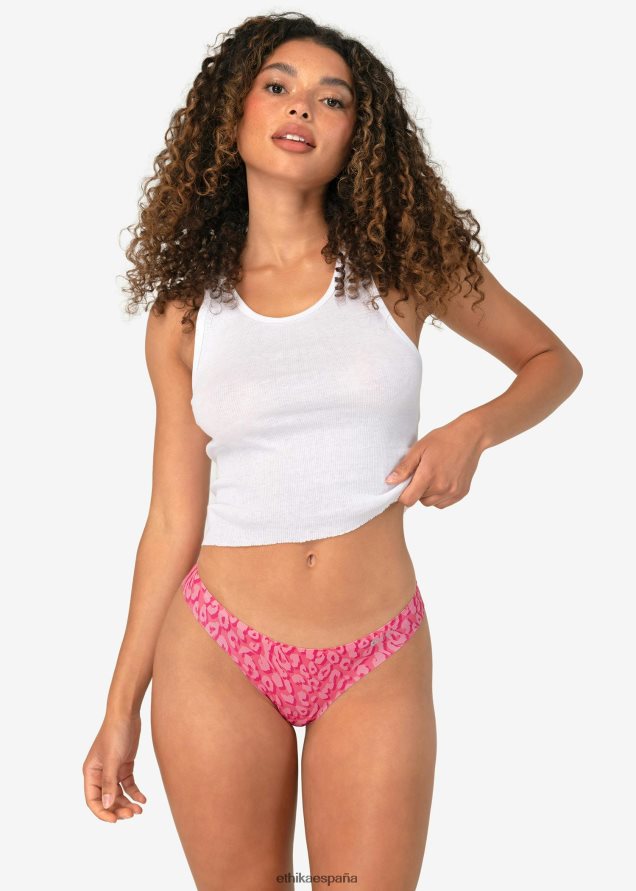 ropa mujer Ethika tanga sin costuras - leopardo sobert FD68J1003