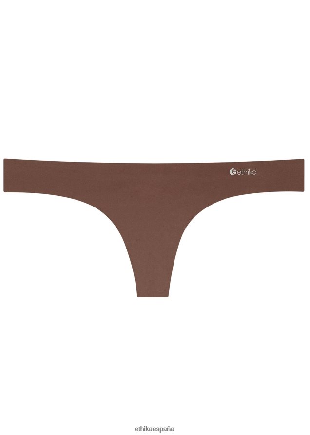 ropa mujer Ethika tanga sin costuras - trufa FD68J1113