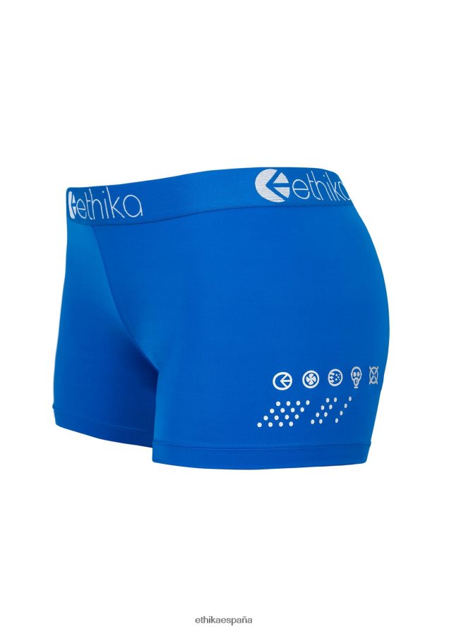 ropa mujer Ethika Rendimiento básico bajo cero: azul neón. FD68J1066
