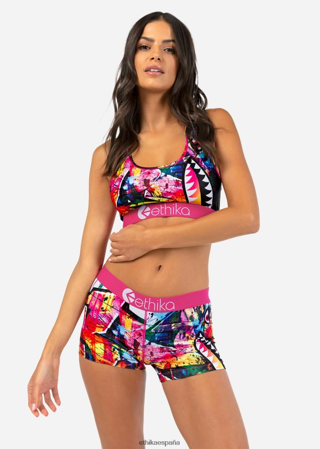 ropa mujer Ethika bomber básico goteo rosa FD68J1087