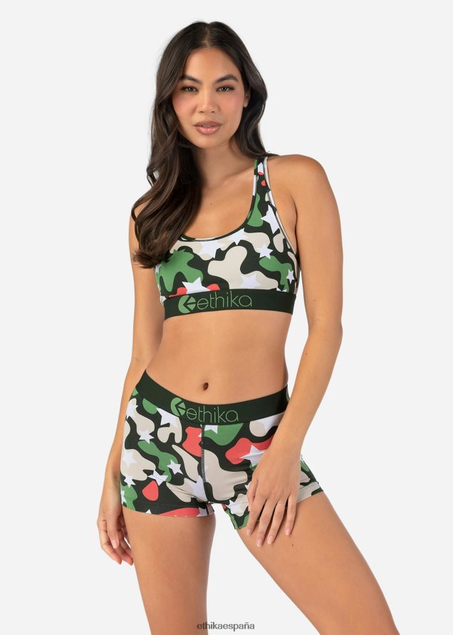 ropa mujer Ethika camuflaje estrella básico FD68J882
