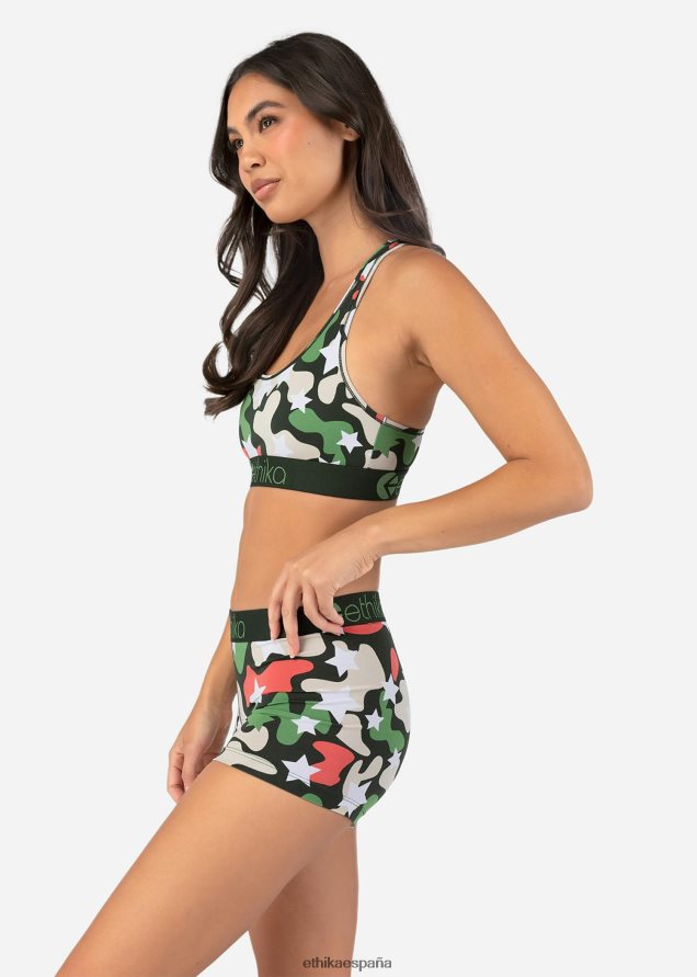 ropa mujer Ethika camuflaje estrella básico FD68J882