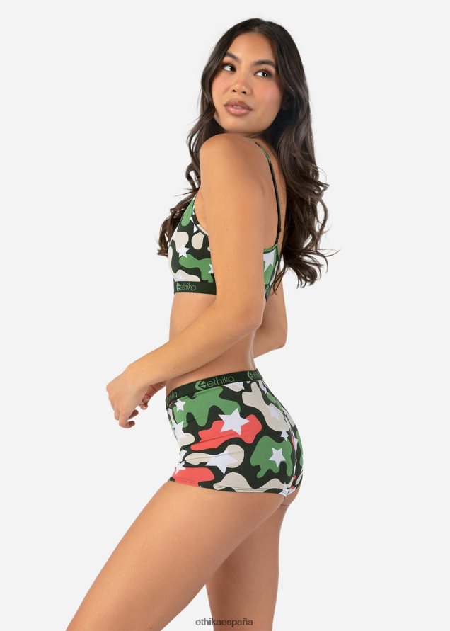 ropa mujer Ethika camuflaje estrella shorty FD68J881