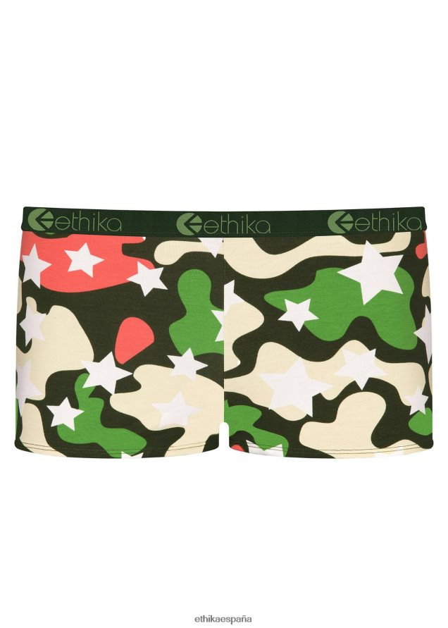 ropa mujer Ethika camuflaje estrella shorty FD68J881