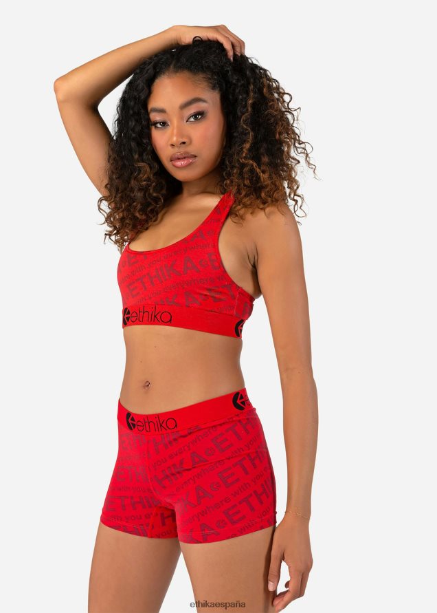 ropa mujer Ethika envoltura básica de cerezas FD68J849