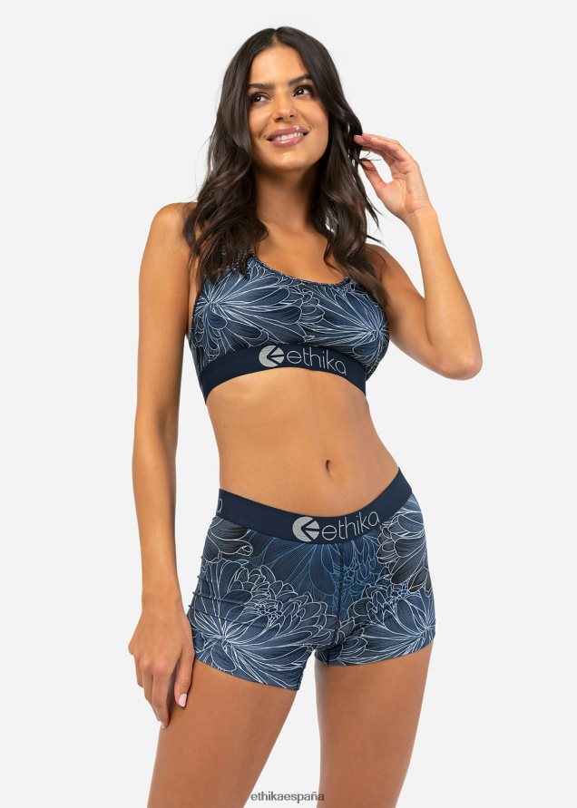 ropa mujer Ethika flor plateada básica FD68J1093