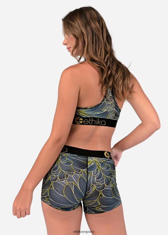 ropa mujer Ethika floral dorado básico FD68J783