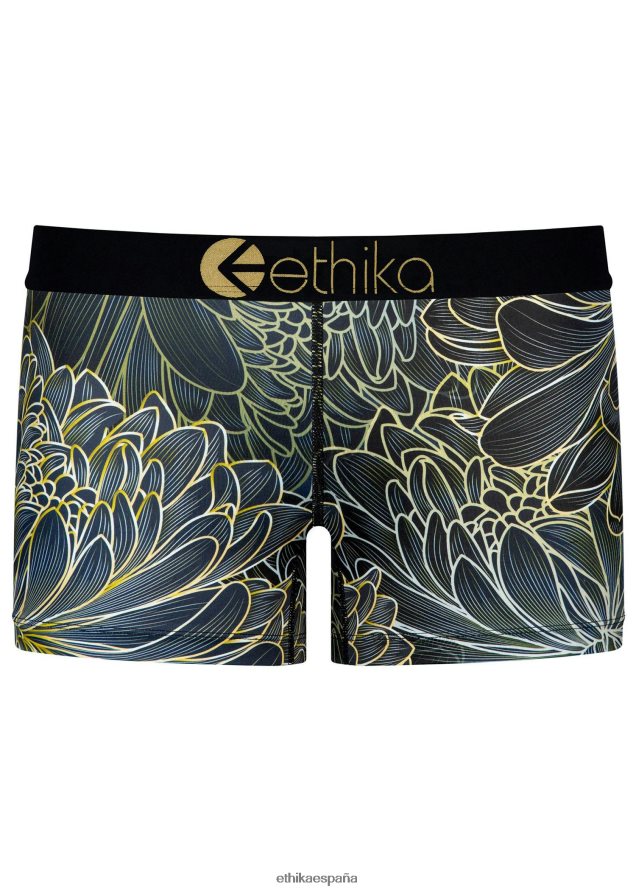 ropa mujer Ethika floral dorado básico FD68J783