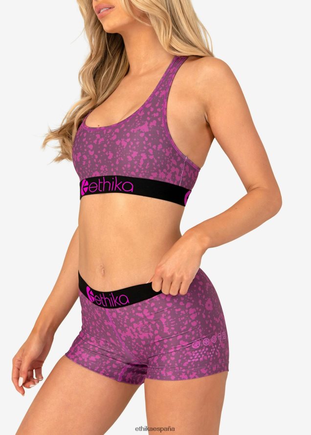 ropa mujer Ethika rendimiento básico bajo cero - salpicadura fucsia FD68J1057
