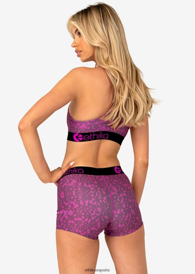 ropa mujer Ethika rendimiento básico bajo cero - salpicadura fucsia FD68J1057