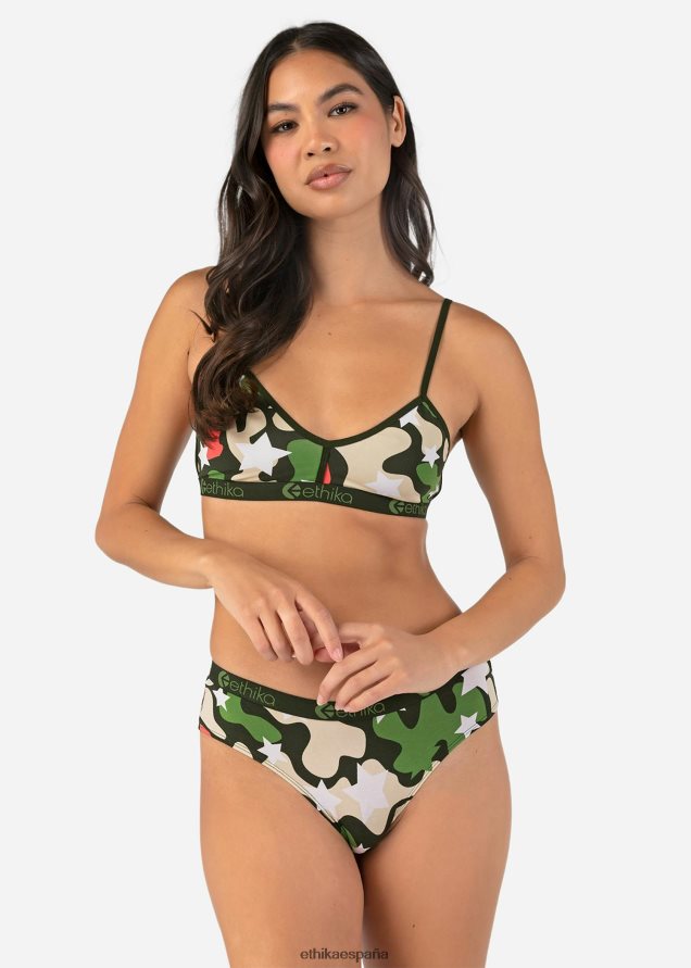 ropa mujer Ethika bralette sujetador estrella camo FD68J1205