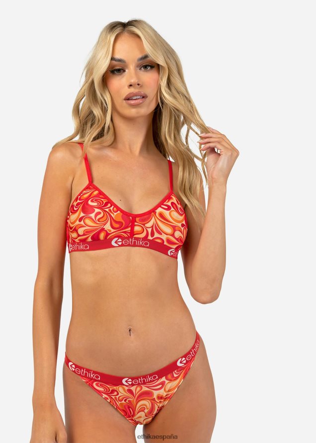 ropa mujer Ethika sujetador bralette magma FD68J1169