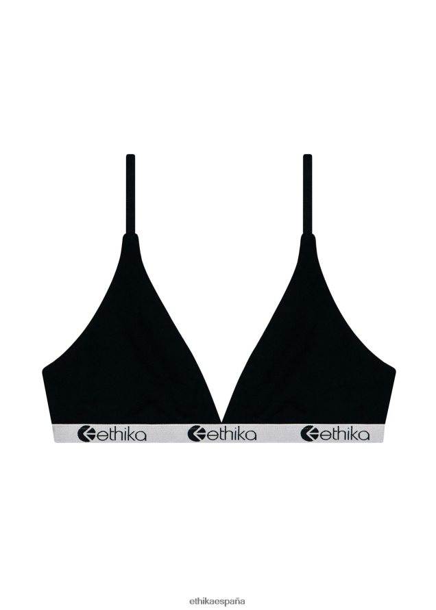 ropa mujer Ethika sujetador triangular premium modal - negro FD68J1300