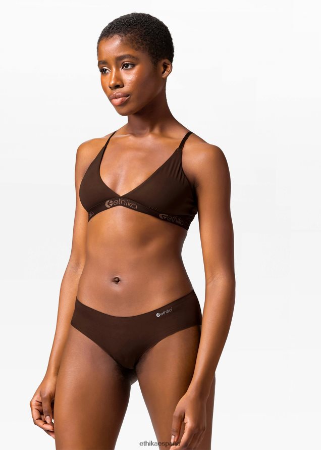 ropa mujer Ethika sujetador triangular sin costuras - moca FD68J1290