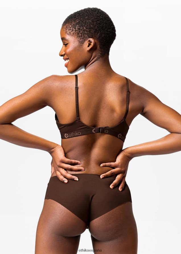ropa mujer Ethika sujetador triangular sin costuras - moca FD68J1290