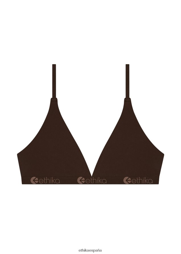 ropa mujer Ethika sujetador triangular sin costuras - moca FD68J1290