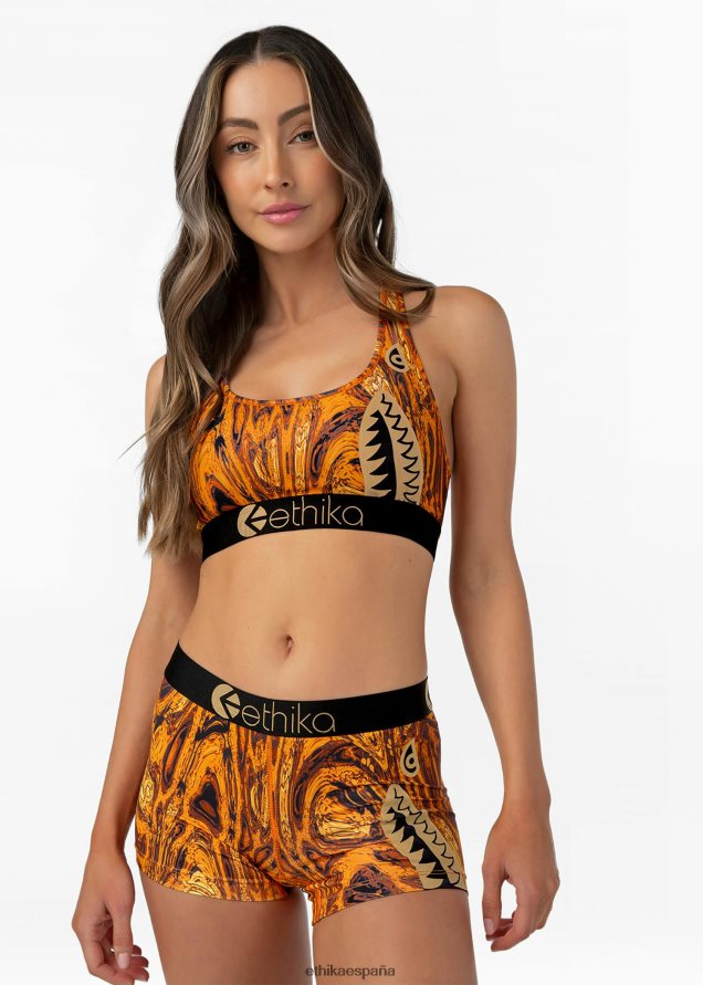 ropa mujer Ethika bombardero sujetador deportivo incendiado FD68J1345