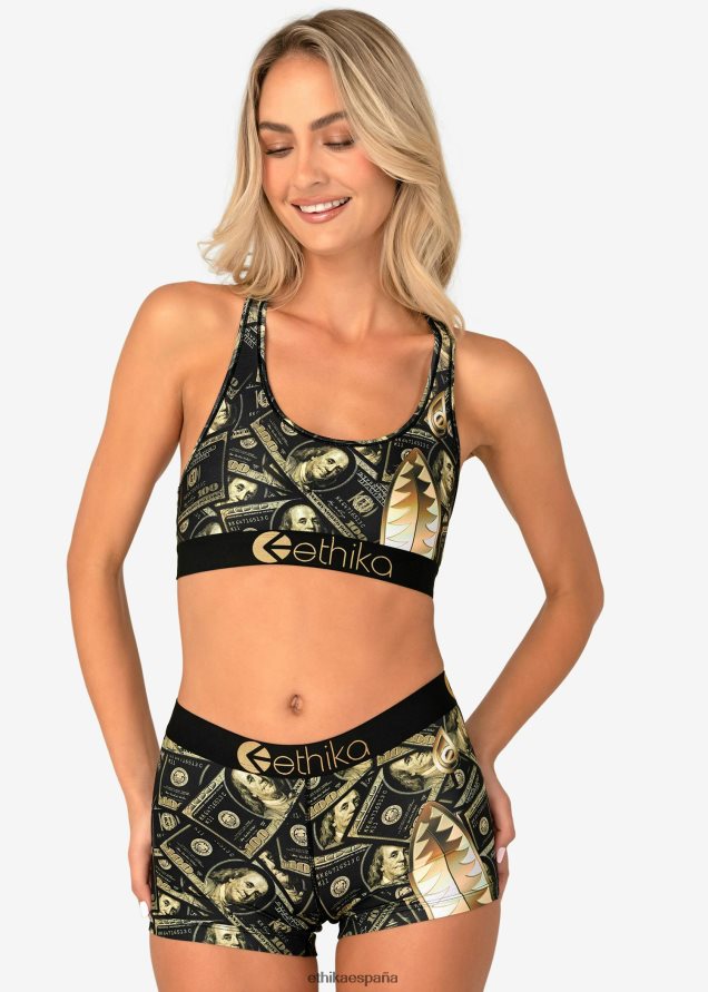 ropa mujer Ethika sujetador deportivo bomber goldbarz FD68J1132