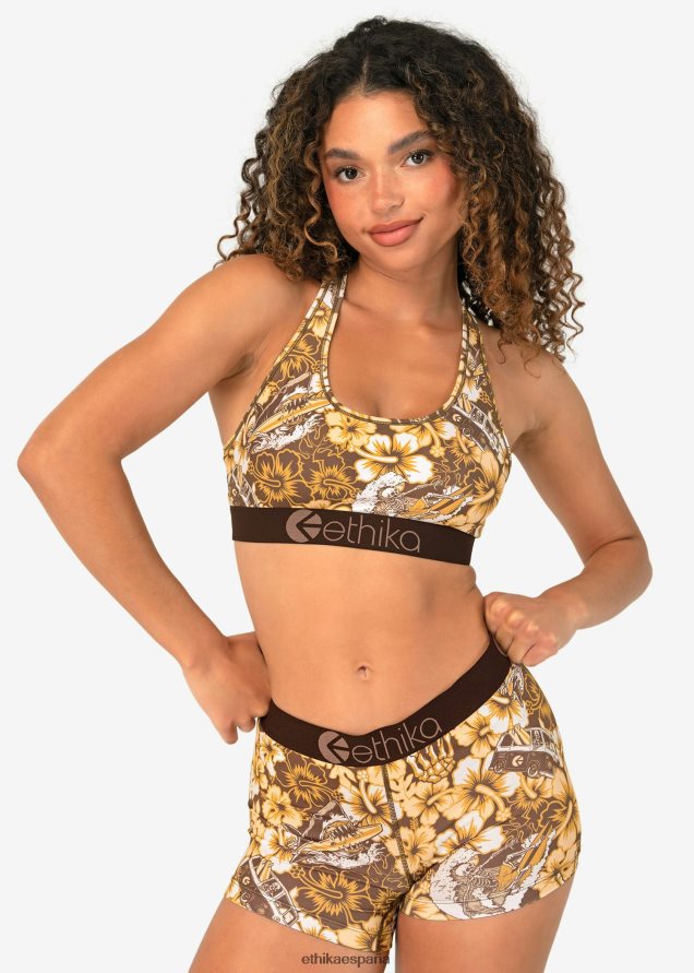 ropa mujer Ethika sujetador deportivo descansa en el paraíso FD68J1119