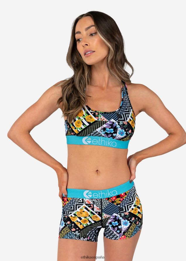 ropa mujer Ethika sujetador deportivo marcos florales FD68J1155